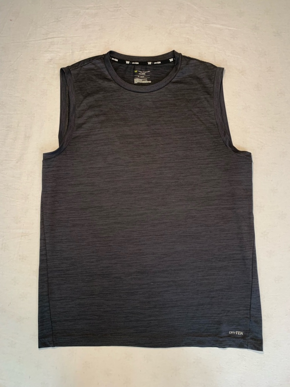 tek gear Men's Sleeveless Athletic Tank - Charcoal Gray